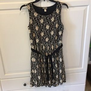 Black and gold dress